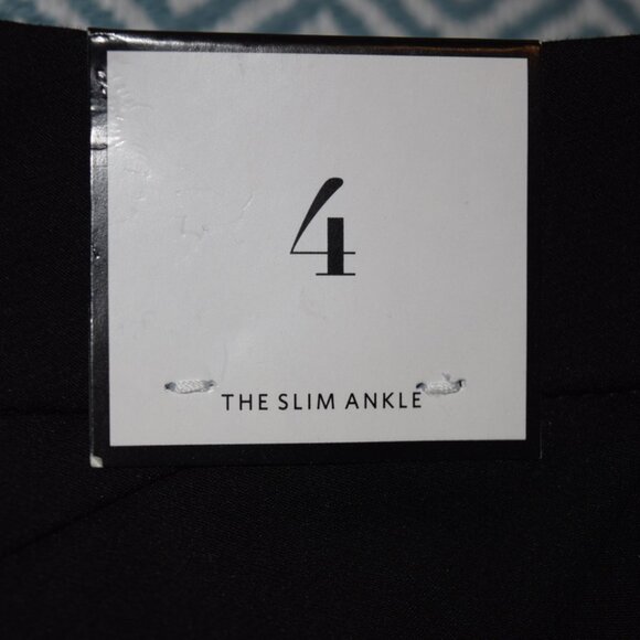 White House Black Market Black The Slim Ankle Pant 4 NWT - Picture 5 of 15